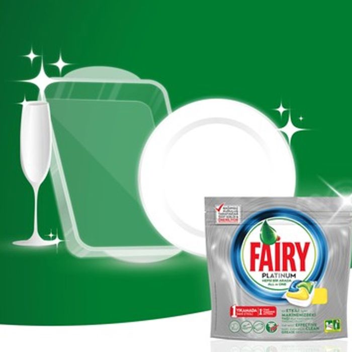 Fairy Platinum 43 Yıkama Bulaşık Makinesi Deterjanı Kapsülü Limon Kokulu