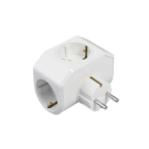 Viko Yonca Plus Beyaz Üçlü Toprak Priz