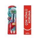 Colgate 360 Komple Ağız Temizliği Çok Yönlü Koruma Orta Diş Fırçası 1+1