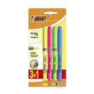 BIC Marking Highlighter Grip Fosforlu Kalem Karışık Renk 3+1'li Blister