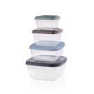 Qua Kare Saklama Kabı 4 Lü Set