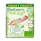 Bebem Natural Fırsat Paketi Mini 68 Adet 2 Numara