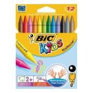 BIC Silinebilir Pastel 12 Renk Kutu