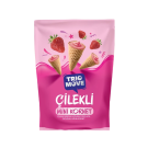 Mini Kornet - Çilekli Krema, Çilekli Çikolatalı