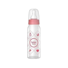 Wee Baby Silikon Uçlu Desenli Cam Biberon 250 cc