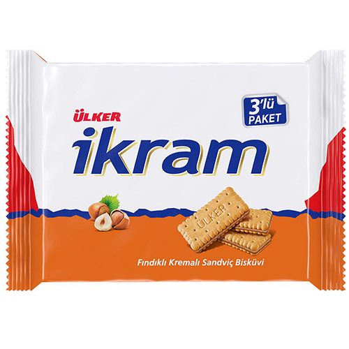 Ülker İkram Fındıklı Kremalı Bisküvi 3x84 g