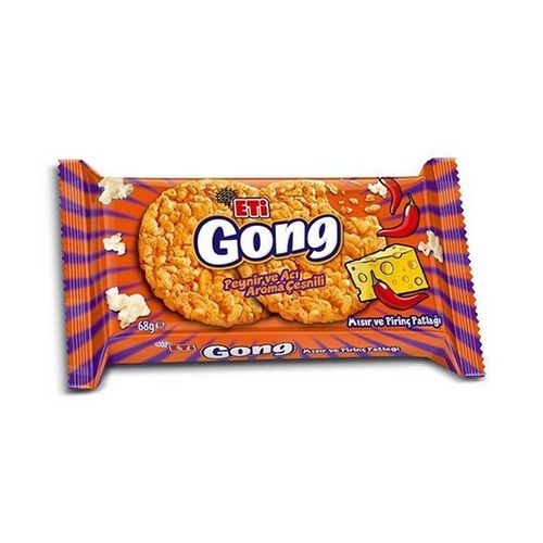 Eti Gong Peynirli Baharatlı Acılı Mısır Pirinç Patlağı 68 g