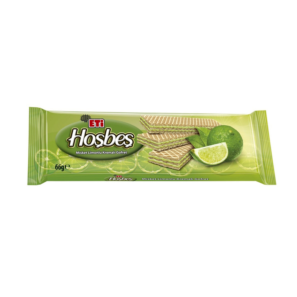 Eti Hoşbeş Misket Limonlu Kremalı Gofret 66 Gr