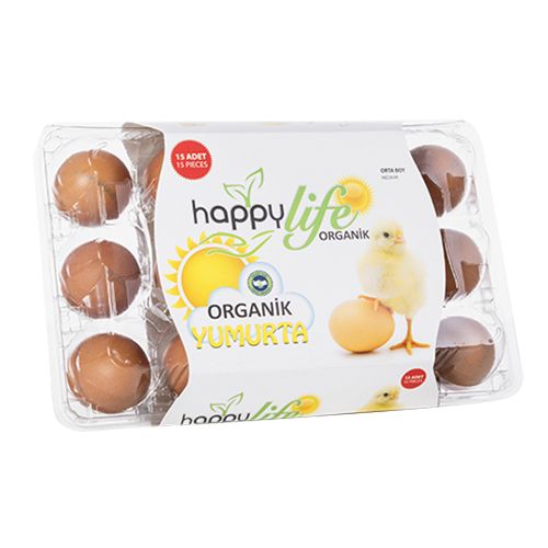 Happy Life Organik Yumurta 15'li