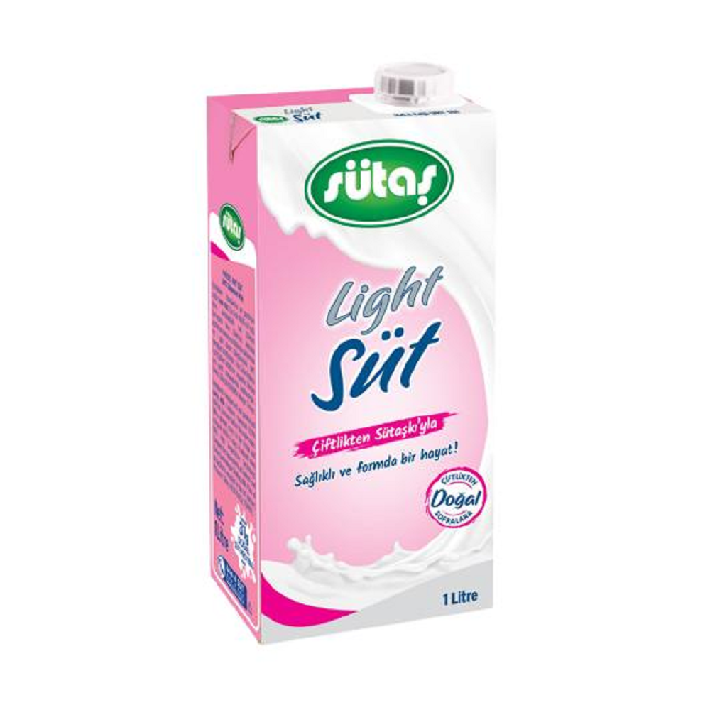 Sütaş Uzun Ömürlü Light Süt 1 lt