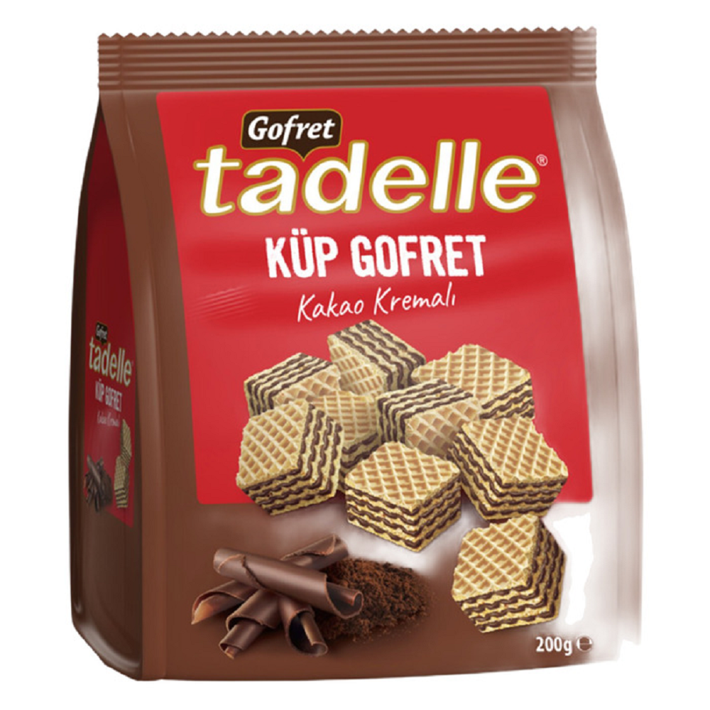 Tadelle Gofret Küp Kakao Kremalı 200 Gr