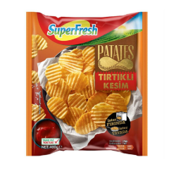 SuperFresh Patates Tırtıklı Kesim 400 Gr