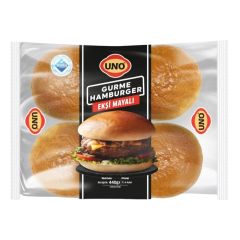 Uno Gurme Hamburger Ekmeği Ekşi Mayalı 4'lü 440 Gr