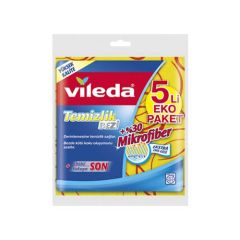 Vileda %30 Mikrofiberli 5 1'Li Temizlik Bezi