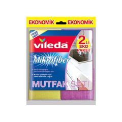 Vileda Mikrofiber Mutfak Bezi 2'Li Eko Paket