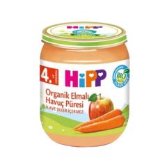 Hipp Organik Elmalı Havuç Püresi Kavanoz Maması 125 Gr