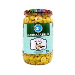 Marmara Birlik Zeytin Dilimli Yeşil 350 Gr