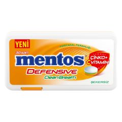 Mentos Çinko Defensive Clean Breath Portakal 21 Gr