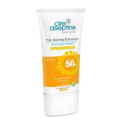 Cire Aseptine Yüz Güneş Koruyucu Kuru ve Normal Ciltler 50 SPF 50 Ml