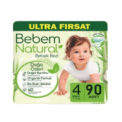 Bebem Naturel Ultra Advantage 4 No Maxi 7-14 Kg 90 Adet