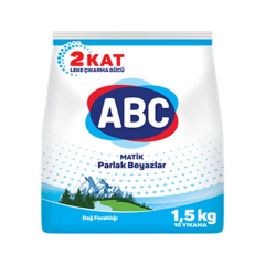 Abc Matik Toz Deterjan Parlak Beyazlar 1.5 Kg