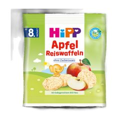 Hipp Bebek Gofreti Organik Pirinçli Elmalı 35 Gr