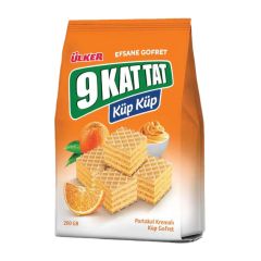 Ülker 9 Kat Tat Küp Küp Portakal Kremalı Gofret 200 Gr