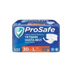Pro Safe Tekstil Yüzeyli Bel Bantlı Yetişkin Hasta Bezi Large 30'lu