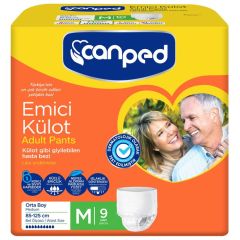 Canped Hasta Bezi Emici Külot M Beden 9'lu