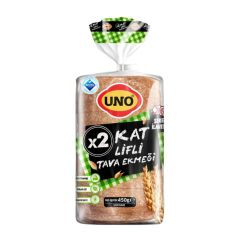 Uno İki Kat Lifli Tava Ekmeği 450 Gr