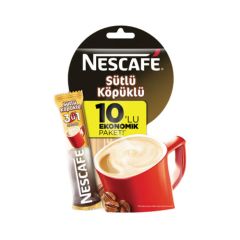 Nescafe Nescafe 3'ü 1 Arada Sütlü Köpüklü 10'lu Paket