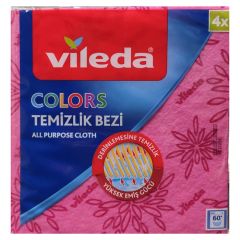 Vileda Bez Temizlik Colors 34x35 Cm 4'lü