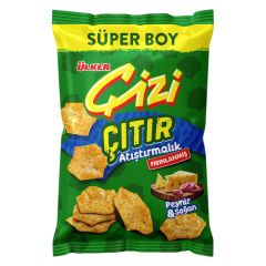 Ülker Çizi Çıtır Atıştırmalık Tulum Peyniri & Köz Biber Aromalı 120 Gr
