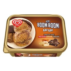 Algida Dondurma Boom Boom Kat Çikolata Sosu Yer Fıstığı Karamel 570 Ml