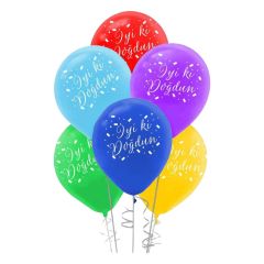 Balon Evi Balon İyiki Doğdun Baskılı 9'lu