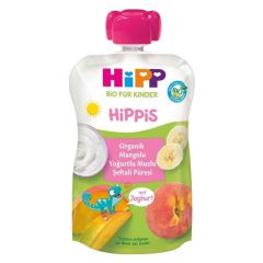 Hipp Organik Mangolu Yoğurtlu Muzlu Şeftali Püresi 100 Gr