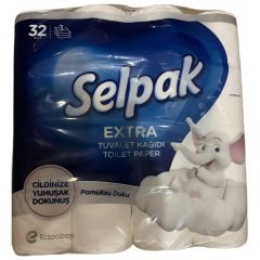 Selpak Extra Tuvalet Kağıdı Pamuksu Doku 32'li