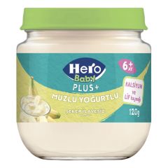 Hero Baby Plus+ Muzlu Yoğurtlu Kavanoz Mama 120 Gr