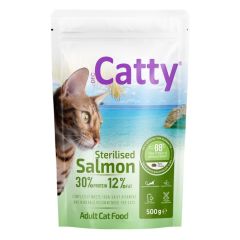 Catty Kedi Maması Kısırlaştırılmış Somonlu 500 Gr