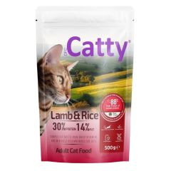 Catty Kedi Maması Yetişkin Kuzu Etli 500 Gr