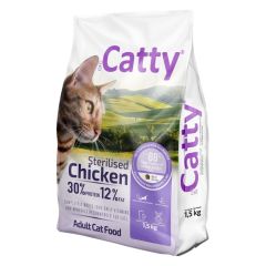 Catty Kedı Maması Kısırlaştırılmış Tavuklu 1.5 Kg
