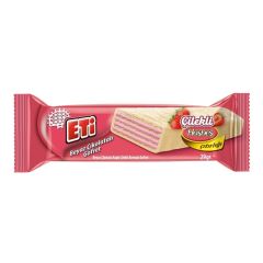 Eti Çilekli Beyaz Çikolatalı Gofret 29 Gr