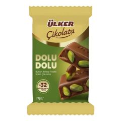 Ülker Çikolata Dolu Dolu Antep Fıstıklı 77 Gr