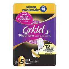 Orkid Platinum Dortlu Paket Gece Ekstra Plus 14li