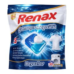 Renax Camasir Kapsulu Beyazlar 30 Lu