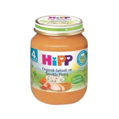 Hipp Mama Kavanoz Organik Sebzeli Ve Tavuklu Pirinç 125 Gr