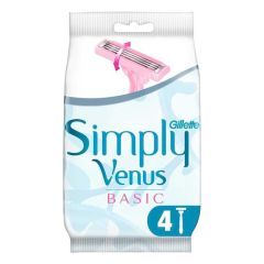 Gillette Venus Bıçak Traş Simply Venus 3 Basic 4'lü