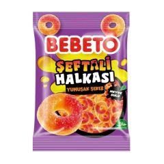 BEBETO Şeftali Halkası Jelibon 80 Gr