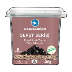 Marmara Birlik Zeytin Siyah Yağlı Sele 261-290 M 400 Gr