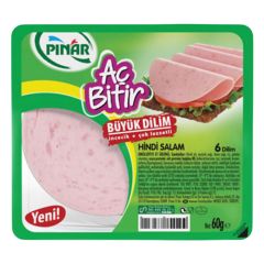 Pınar Salam Hindi Aç Bitir Büyük Dilim 60 Gr